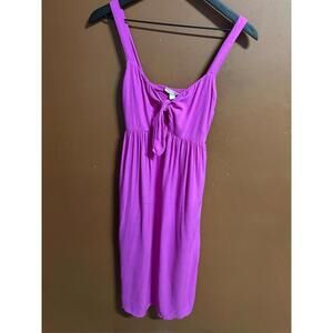 Knox Rose Purple Sleeveless Midi Dress – XS – Adjustable Straps & Front Tie